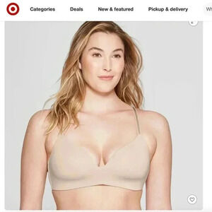 NWT 38B Soft Beige Auden/Target Bra